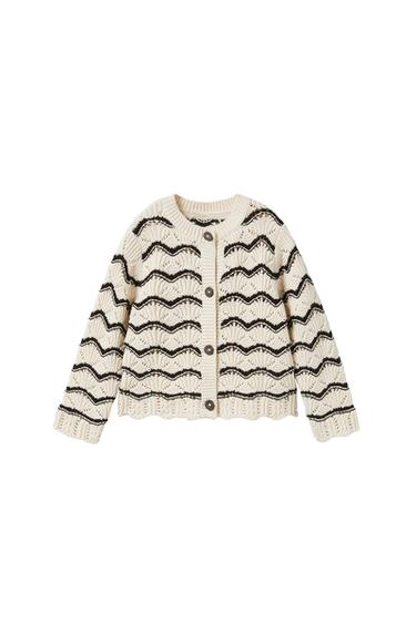 CHAQUETA PUNTO CALADOS ONDAS