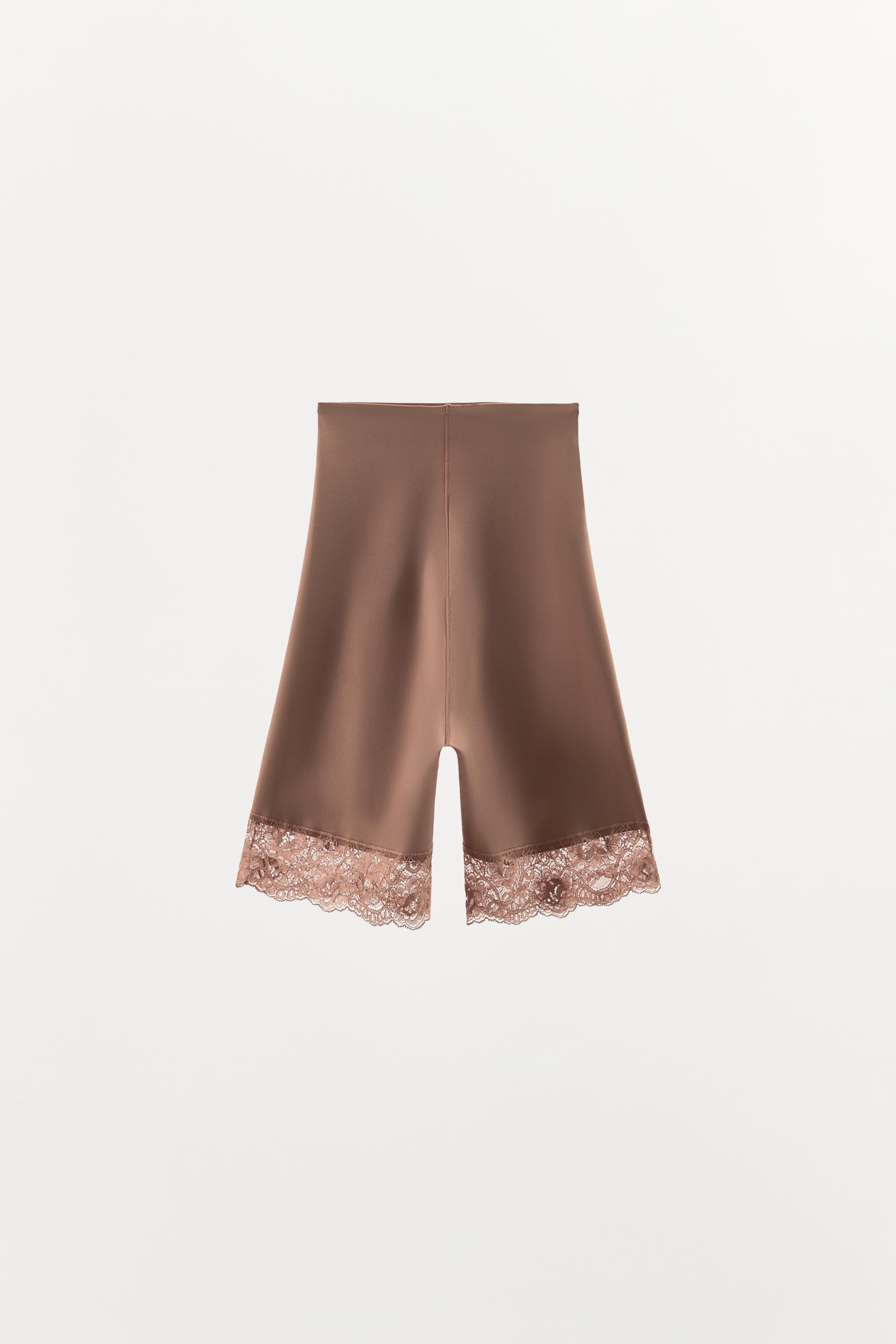 POLYAMIDE BLEND LACE SHORTS