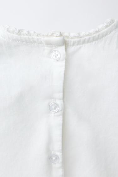 EMBROIDERED ROMPER - White by Zara - Image 3