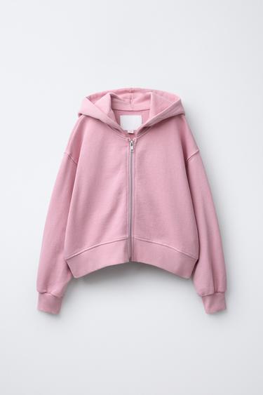 GARMENT DYED HOODIE - Light pink by Zara - Image 0