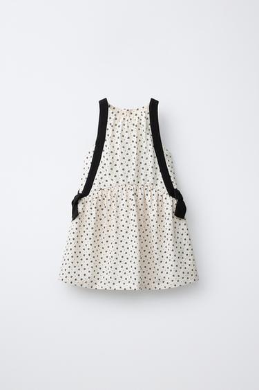 ROBE IMPRIMÉ FLEURI - Écru de Zara