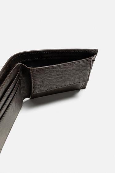 PORTEFEUILLE TEXTURÉ - Marron de Zara - Image 3