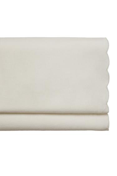 Zara FADED LINEN FLAT SHEET - Ecru