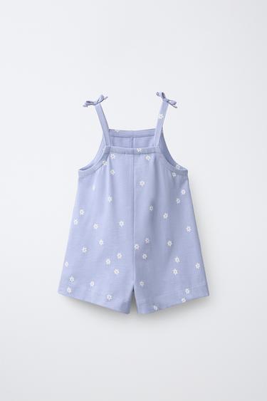 COMBI-SHORT IMPRIMÉ FLEURS - Bleu / Lavande de Zara - Image 1