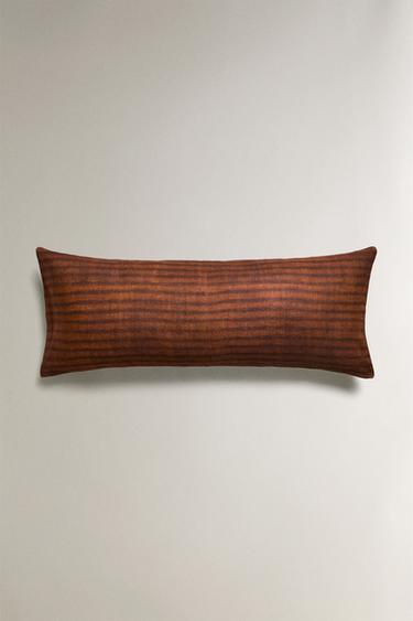 STRIPED CUSHION COVER - Brown by Zara - Image 0