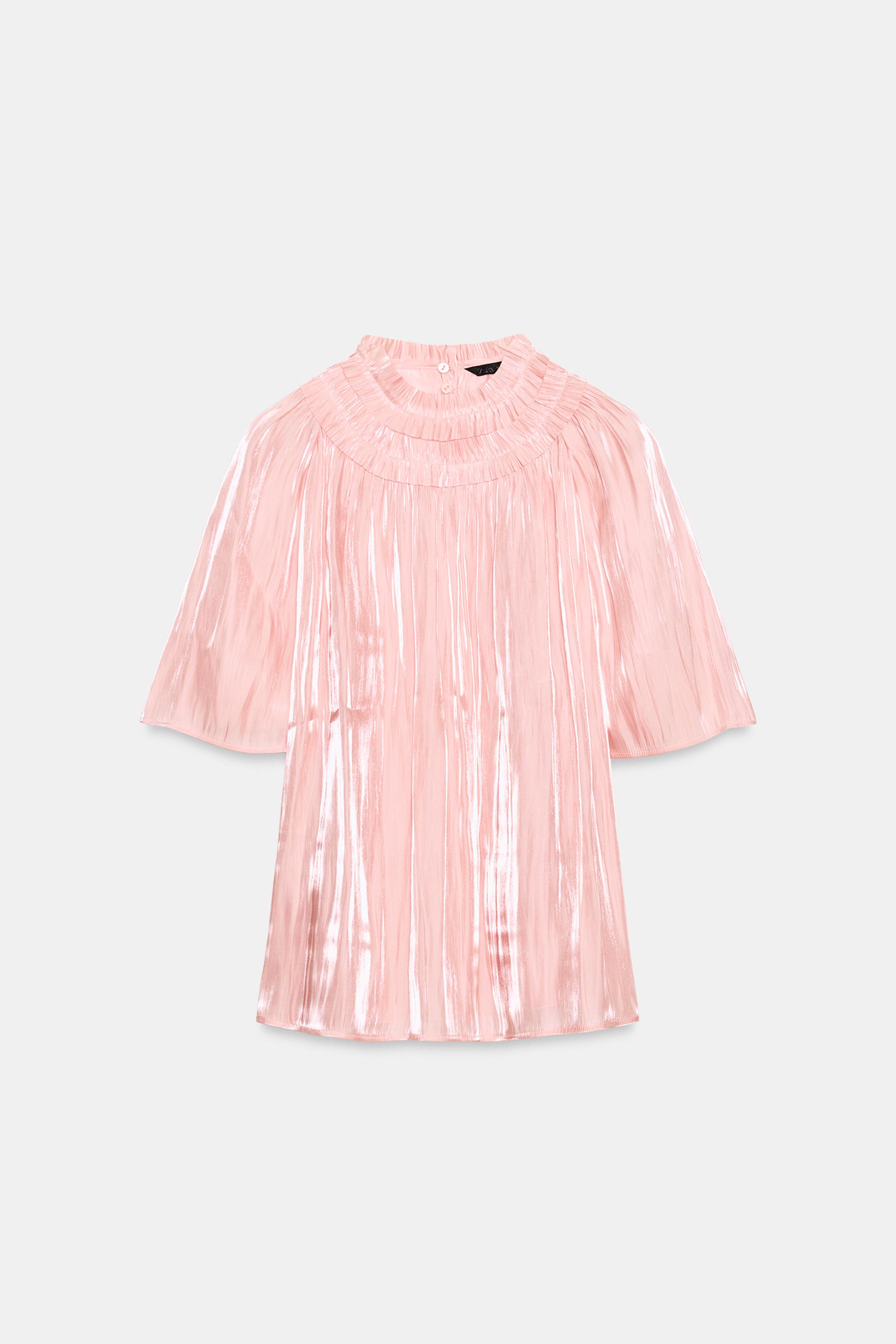 SHIMMER-EFFECT BLOUSE