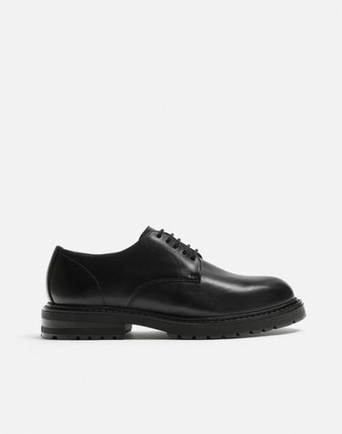 ZAPATO PIEL VESTIR - Negro de Zara