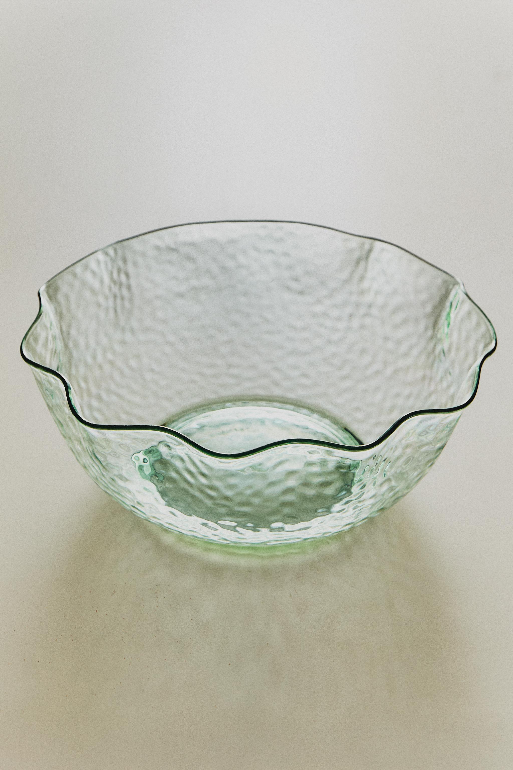 HAMMERED ACRYLIC SALAD BOWL