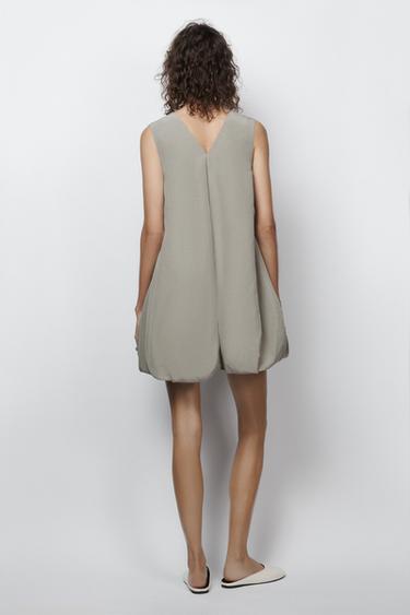 ZW COLLECTION LIMITED EDITION PUFF DRESS - Grey by Zara
