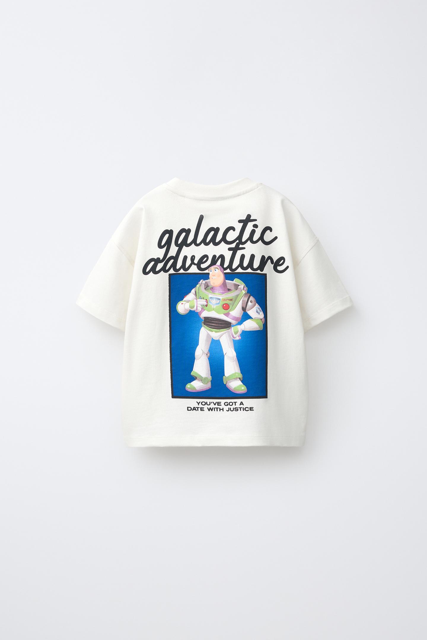 Детская футболка Zara Toy Story © Disney Pixar Print, цвет: Белый — фото 2