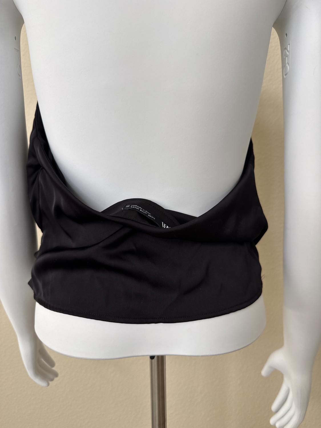 SATIN EFFECT HALTER TOP - Image 4