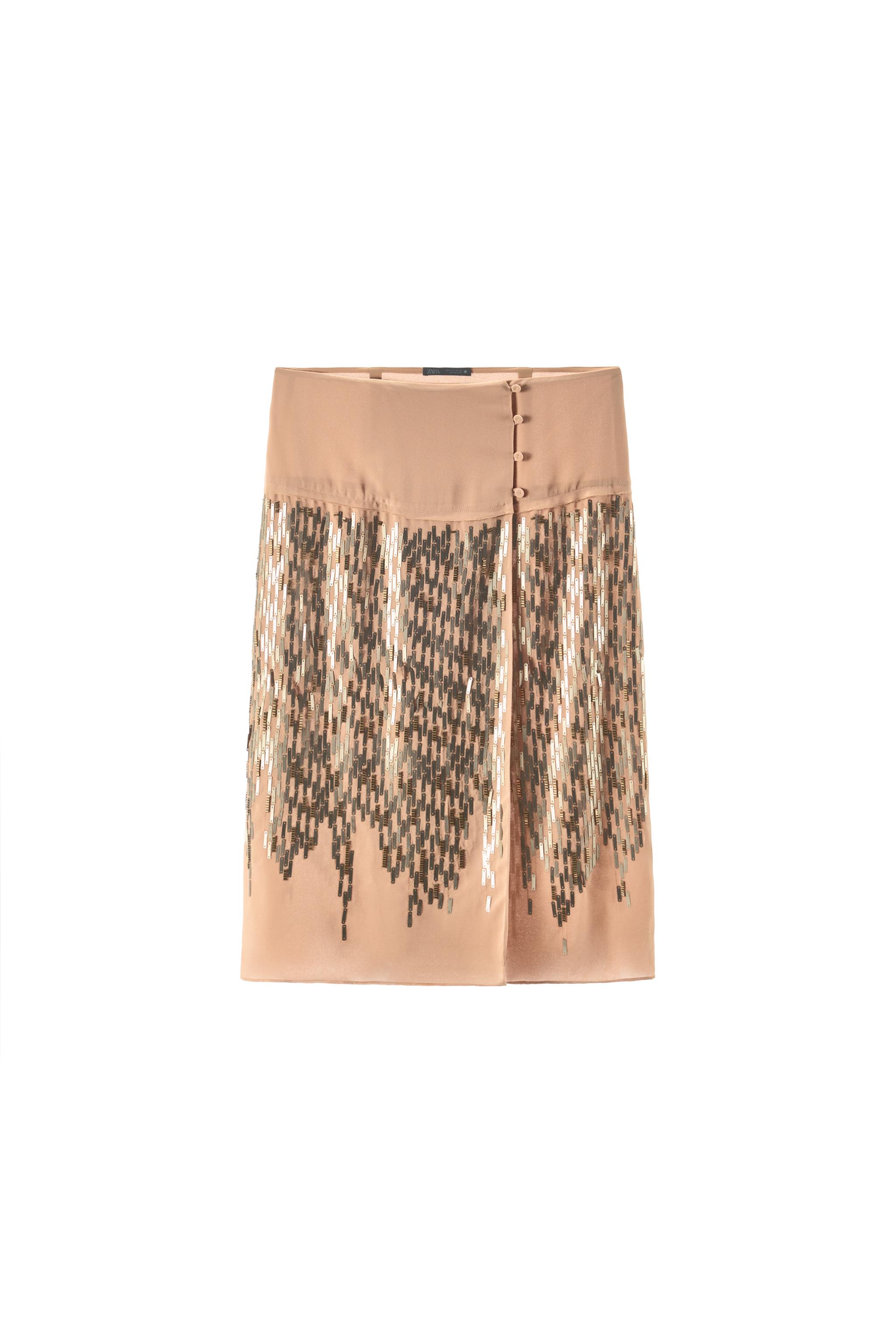 FALDA MIDI LENTEJUELAS