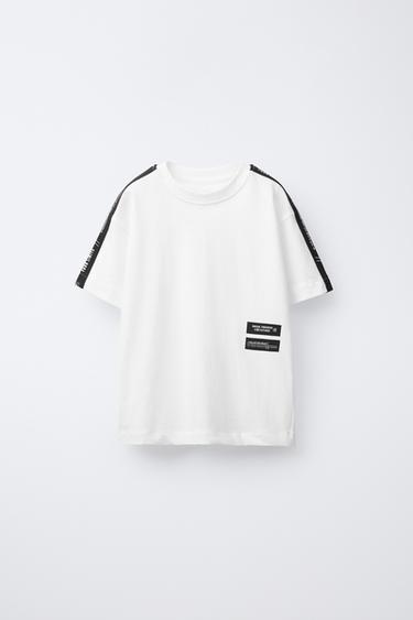 SPORTY STRIPE T-SHIRT - White by Zara