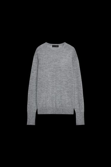 JERSEY 100% CASHMERE EXTRAFINO - Gris de Zara
