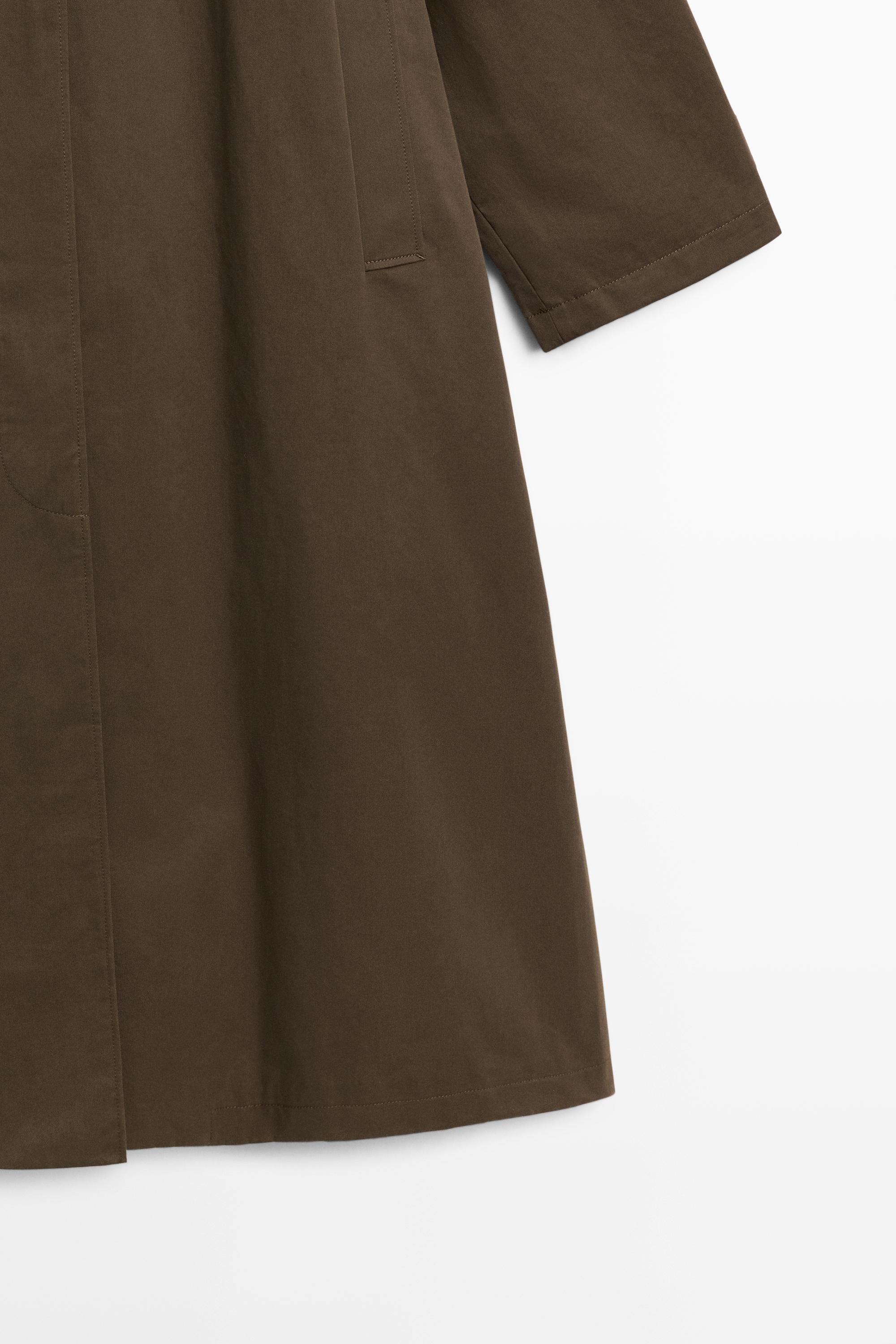 Removable Hood Trench Coat
