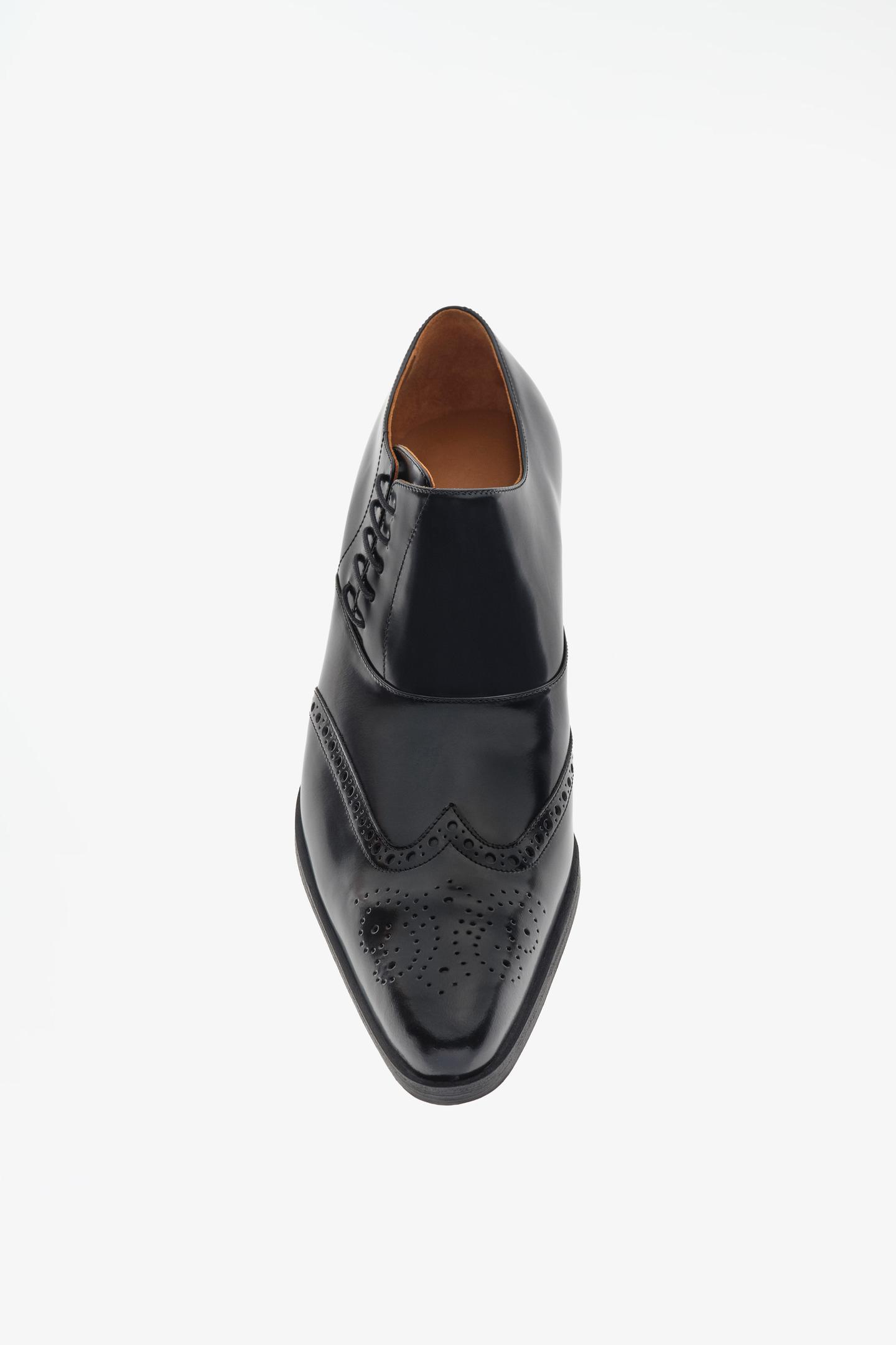 Туфли Zara Limited Edition Leather Brogues, цвет: Чёрный — фото 5