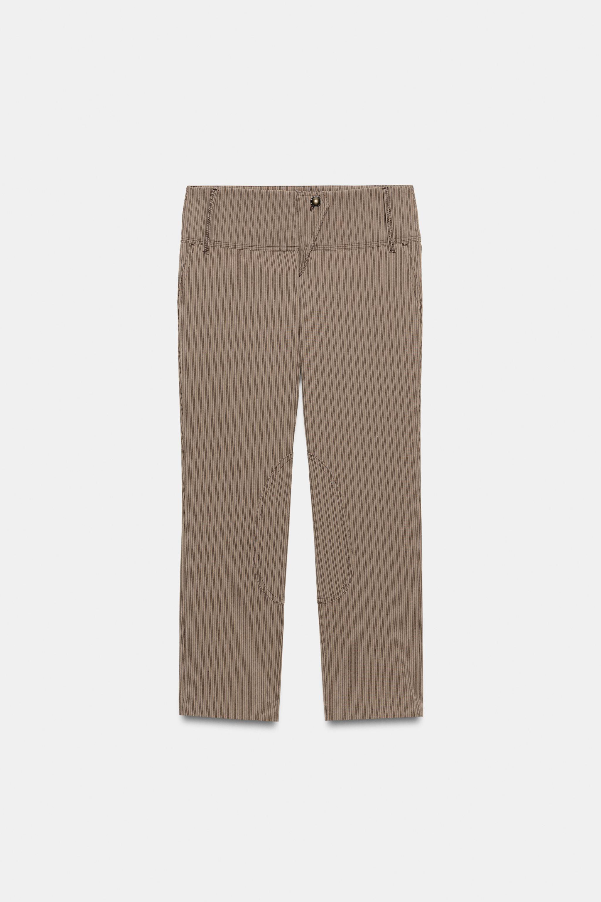 PINSTRIPE CAPRI PANTS