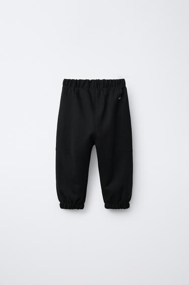 JOGGER INTERLOCK LOGO - Black by Zara - Image 1