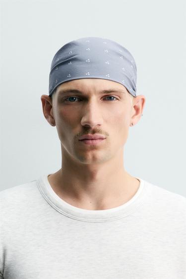 Zara PAISLEY PRINT BANDANA - Light blue marl - Image 0