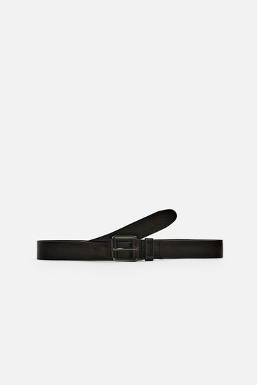 LEATHER BELT - Brown by Zara