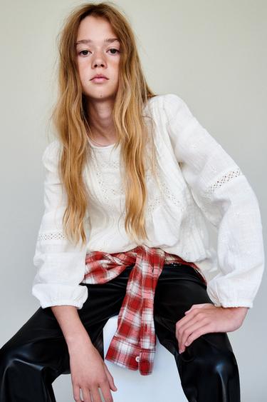 ROMANTIC FLORAL SHIRT - Oyster-white by Zara