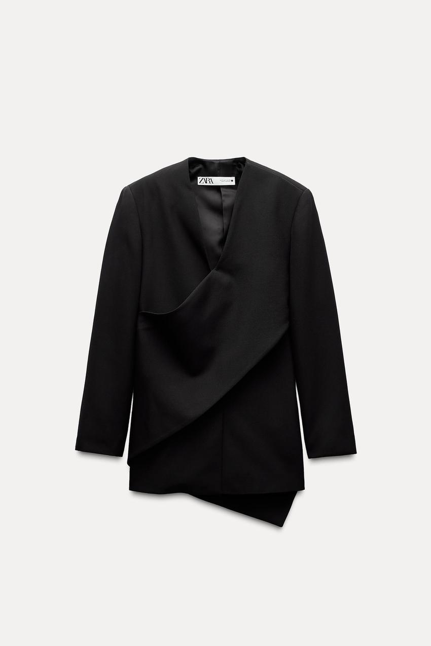 ウールスカーフブレザー ZW COLLECTION - ブラック | ZARA Japan / 日本