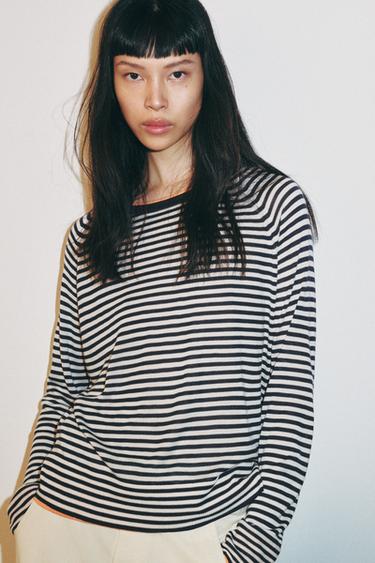DOUBLE KNIT JUMPER - striped by Zara