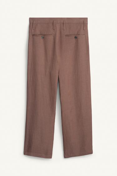 RELAXED FIT WRAP TROUSERS - Taupe grey by Zara - Image 6