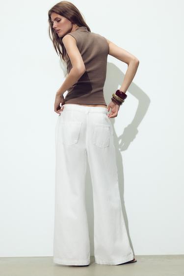 T-SHIRT RIB BRUTE - Rose craie de Zara - Image 5