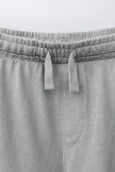 ENSEMBLE CHEMISE ET BERMUDA UNI TEINT EN PIÈCE - Gris clair de Zara - Image 6