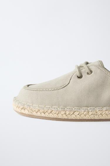 LACE-UP ESPADRILLES LIMITED EDITION - Khaki Green by Zara - Image 5