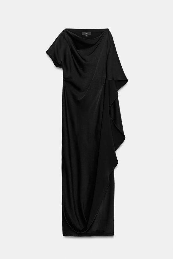 ZW COLLECTION ASYMMETRIC DRESS - Black by Zara - Image 0