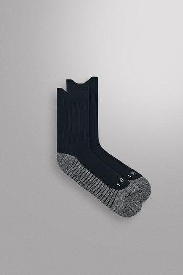 Zara 2-PACK TRAINING SOCKS - Navy blue