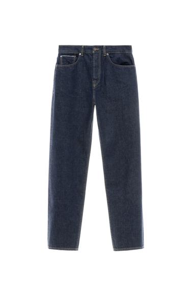 JEANS STRAIGHT ANKEL FIT SELVEDGE - blå fra Zara