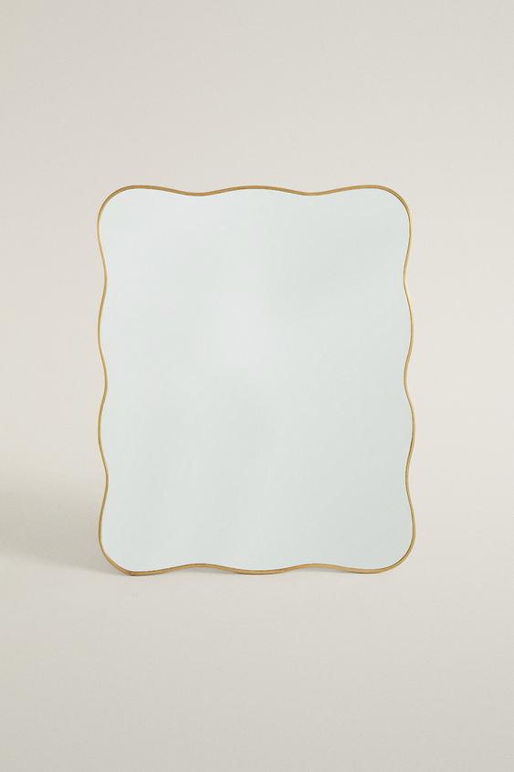 SMALL WAVY MIRROR - ذهبي الخاص بـ Zara - صورة 0