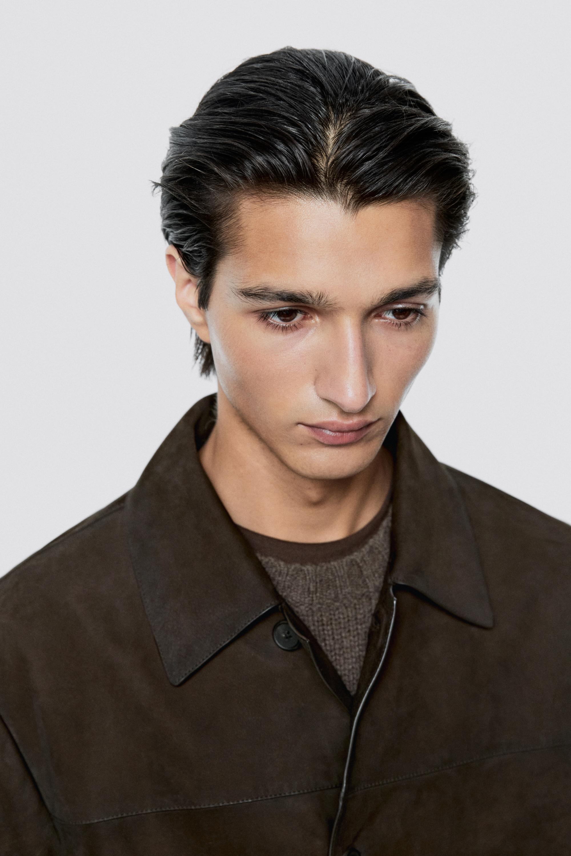 Leather nubuck pocket detail jacket - LIMITED EDITION