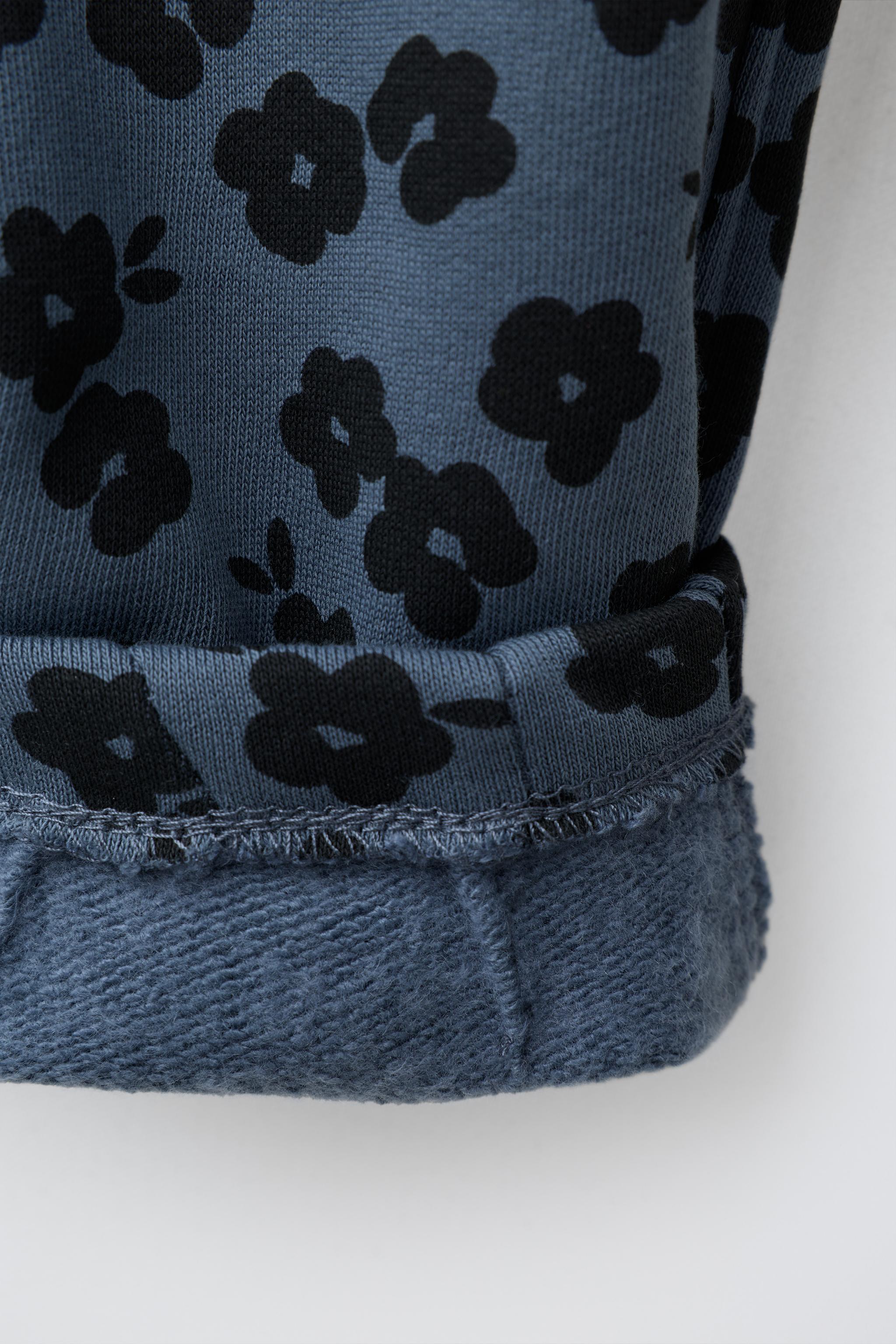 FLORAL BALLOON FLEECE PANTS