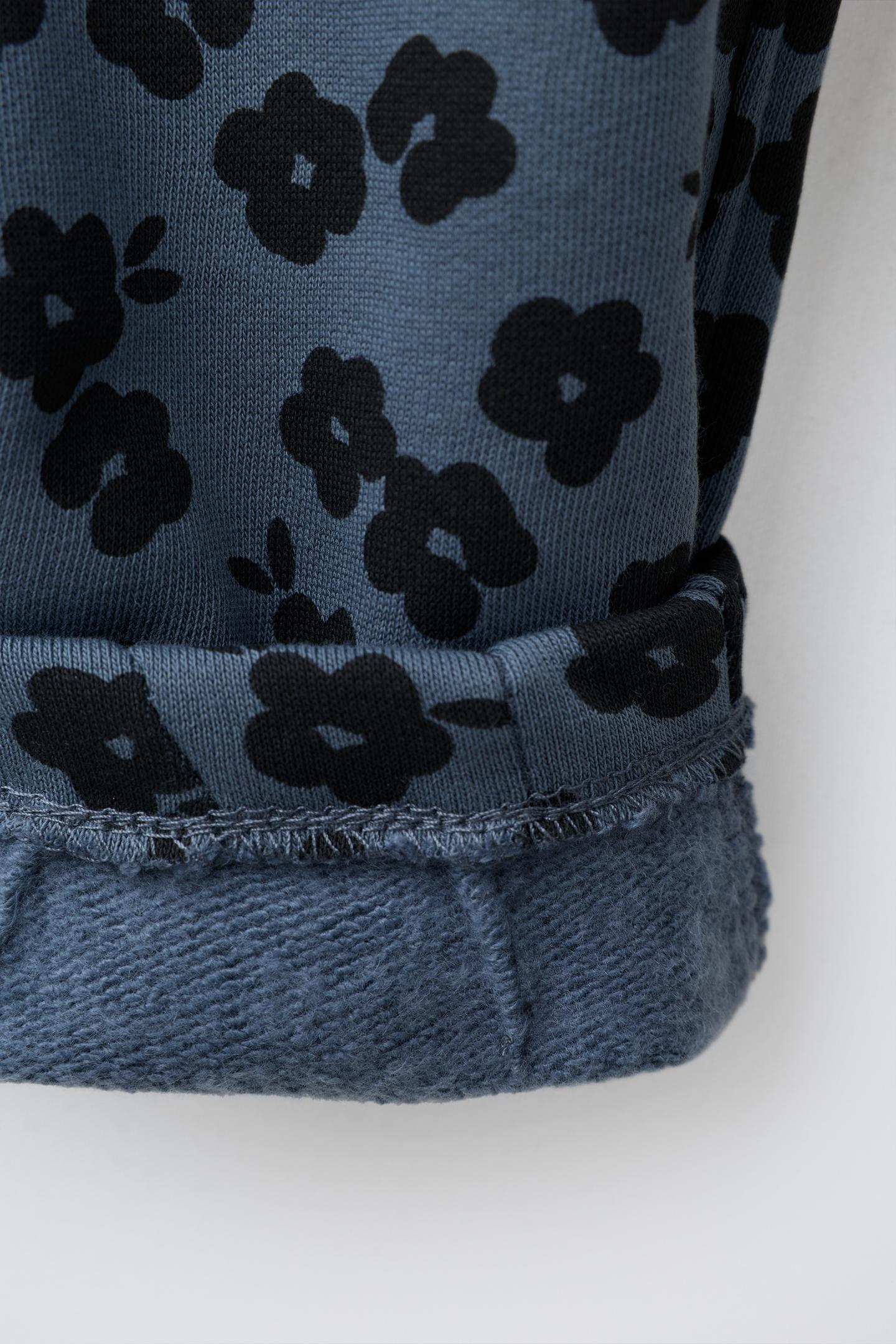 Детские брюки Zara Floral Balloon Fleece, цвет: Светлый синий — фото 5