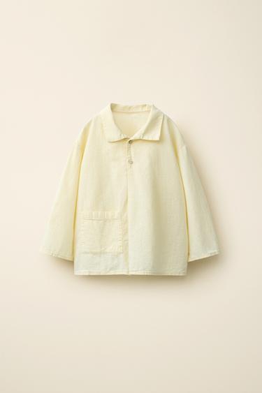 CHEMISE PLIS CRÉÉE PAR CARAMEL LONDON X ZARA - Citron vert de Zara