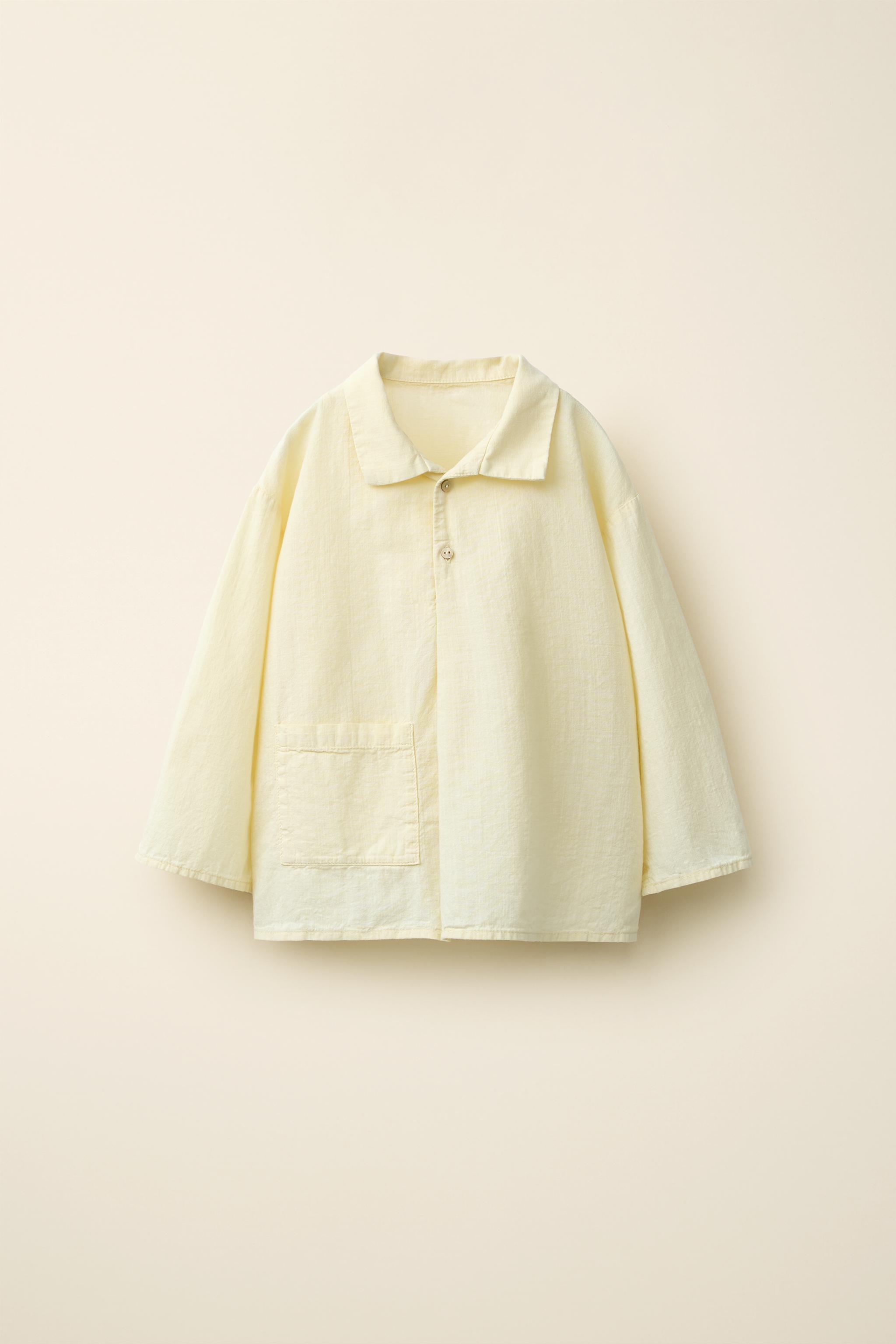 Детские рубашки Zara PLEATED SHIRT CREATED BY CARAMEL LONDON X — фото 2