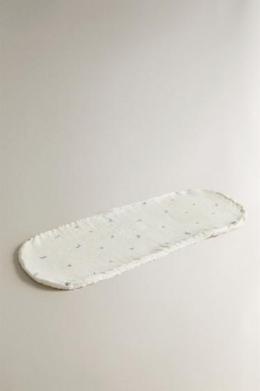 KIDS' FLORAL SHOULDER BIB - Ecru by Zara - Image 1