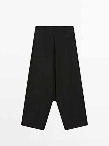 Pantalón baggy fluido - Negro de Zara