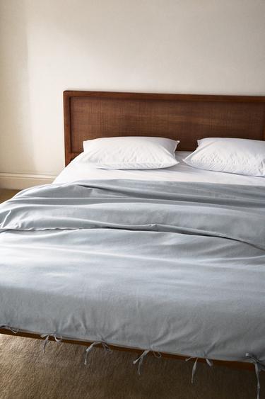 MINI CHECK DUVET COVER | KATHARINE POLE - Grey / Blue by Zara