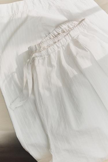 COTTON TROUSERS - Oyster-white by Zara - Image 4