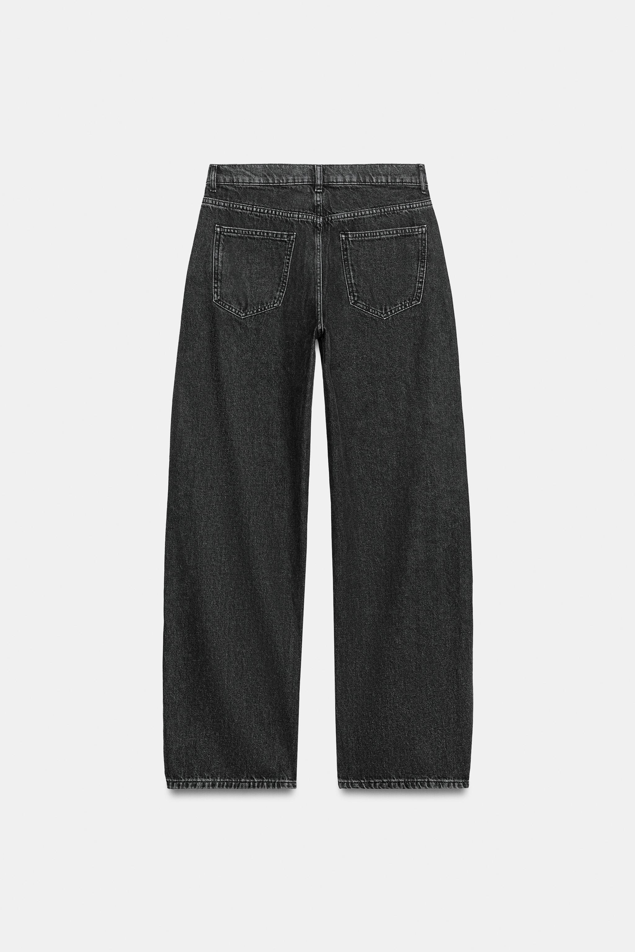 ZW COLLECTION CURVED STRAIGHT MID-RISE JEANS