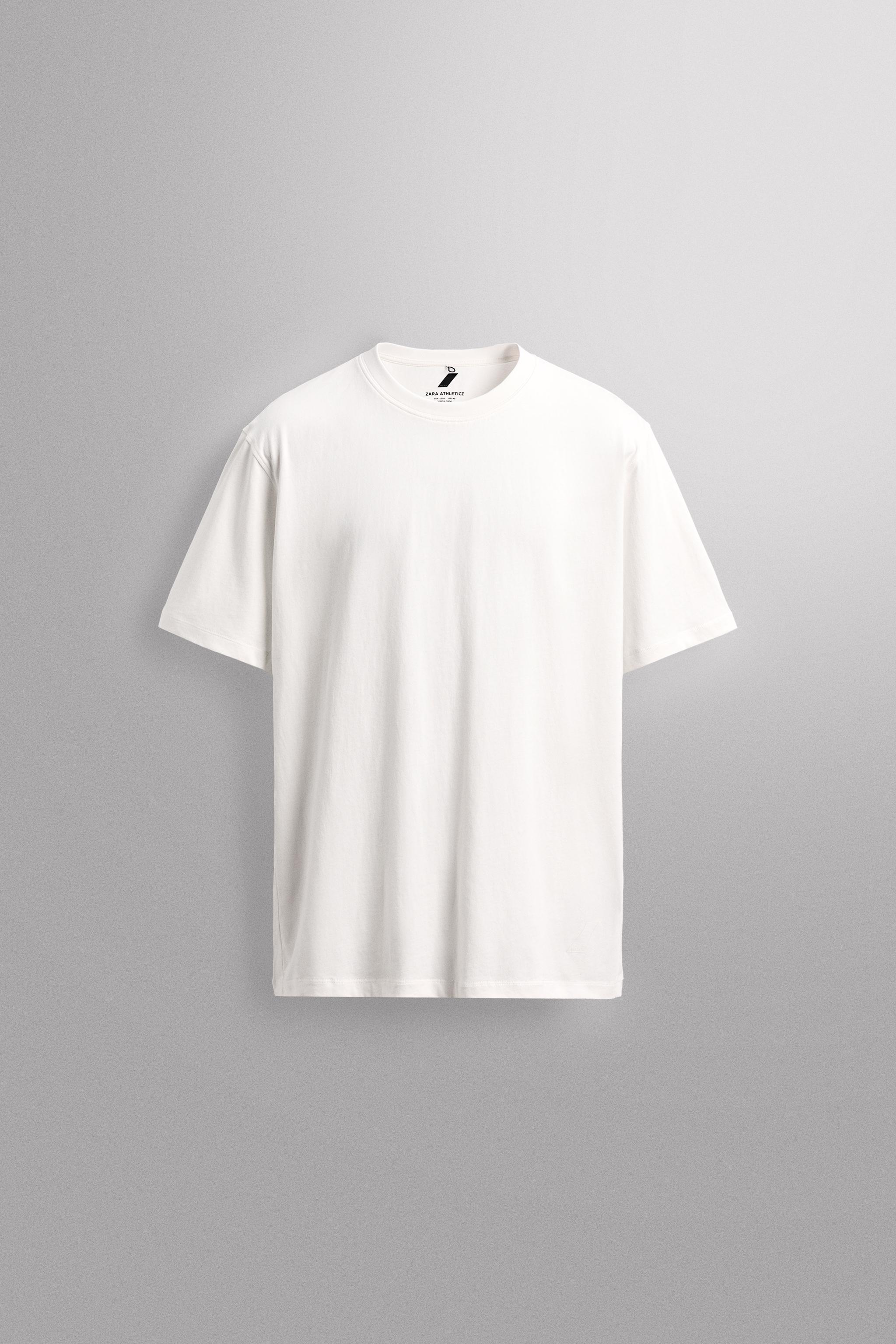 BASIC COTTON TRAINING T-SHIRT - White | ZARA United States