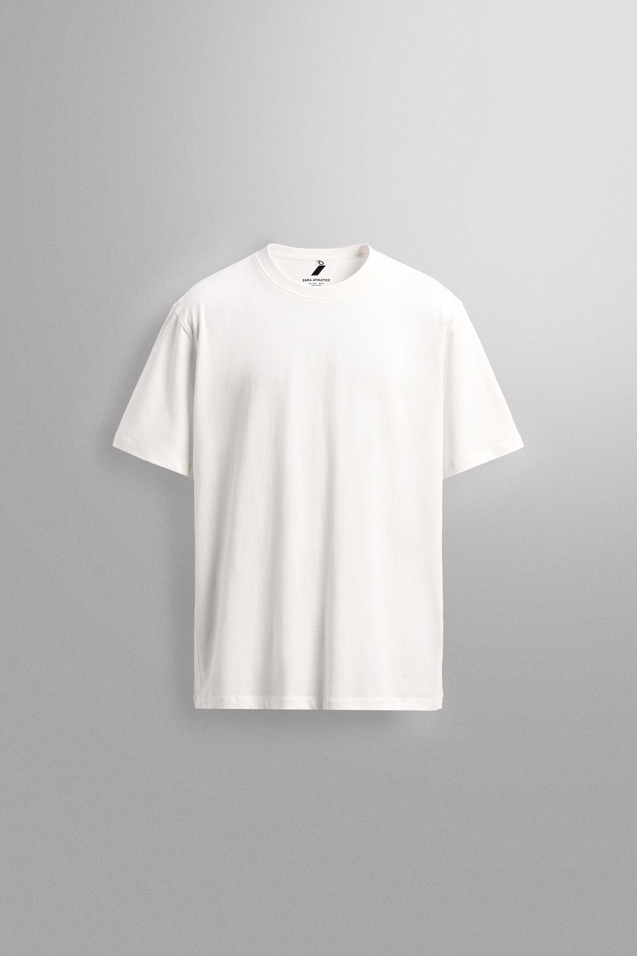 BASIC COTTON TRAINING T-SHIRT — White