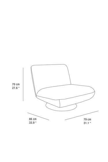 FAUTEUIL PIVOTANT VELOURS - Vert olive de Zara - Image 5