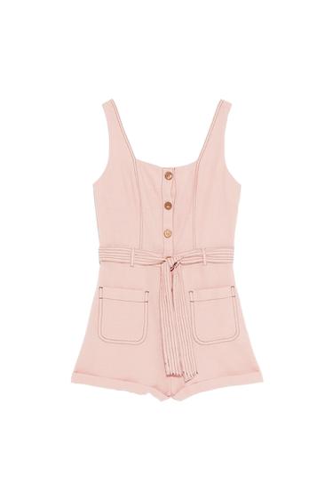 SHORT BUTTONED JUMPSUIT