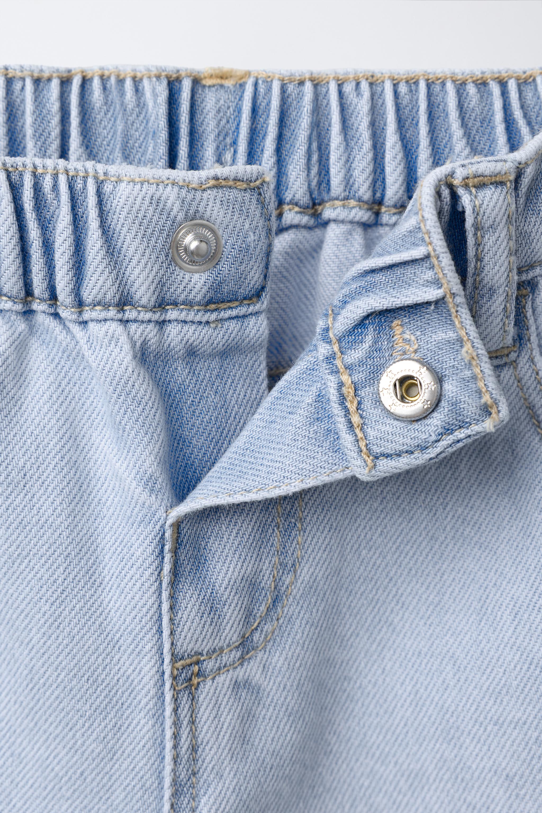 Детские джинсы Zara RUFFLED CULOTTE JEANS — фото 4